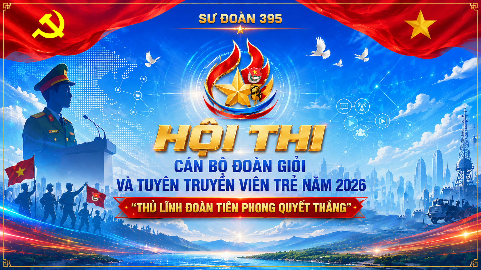 Hội Thi Cán bộ Đoàn giỏi và Tuyên truyền viên trẻ – Sư Đoàn 395 Năm 2026